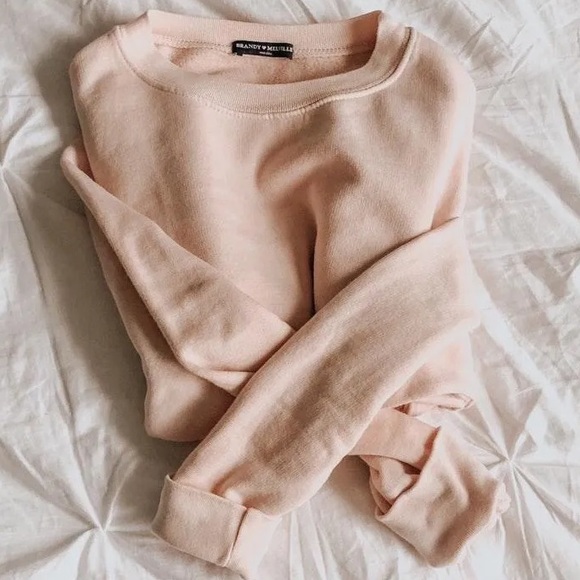 Brandy Melville Sweaters - Brandy Melville Pink Crewneck